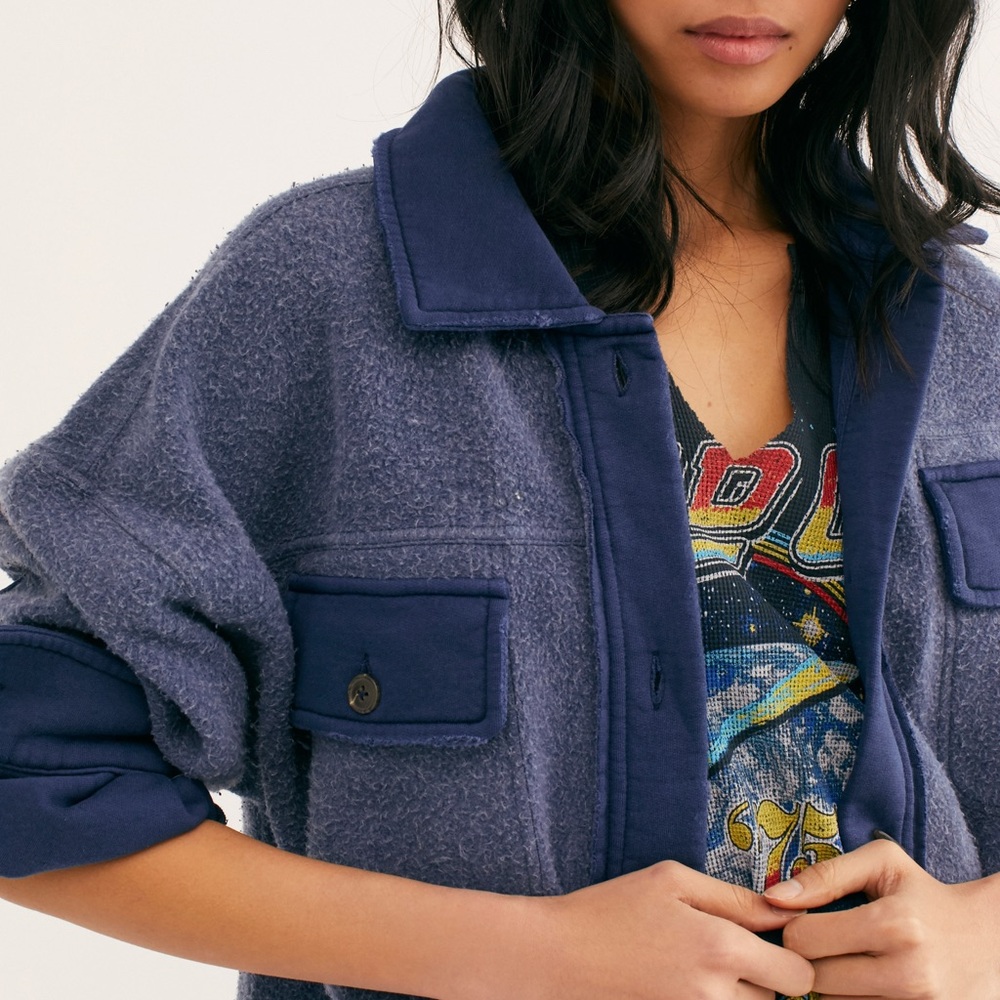 Free People Oversized Ruby Shirt